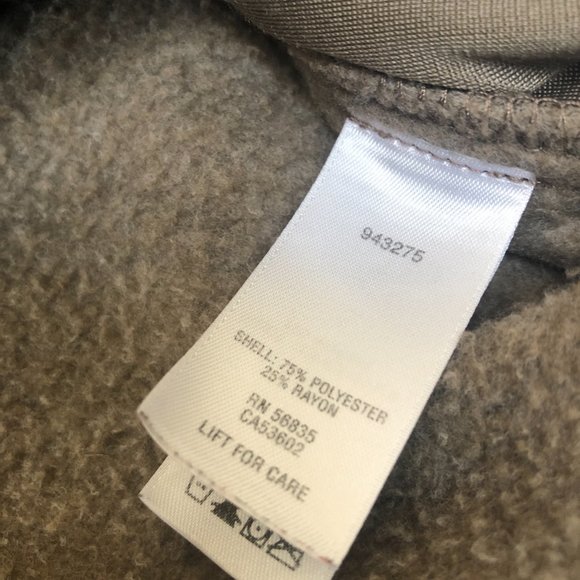 Cabela's Convertible Jacket Zip Off Sleeves to Vest Fleece Mens Tan Large - Picture 4 of 4